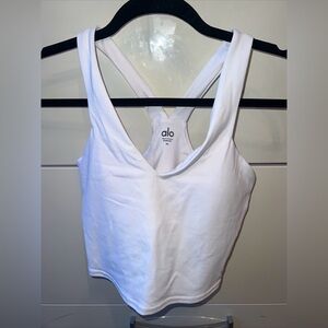 Alo White Tank Top airbrush tank